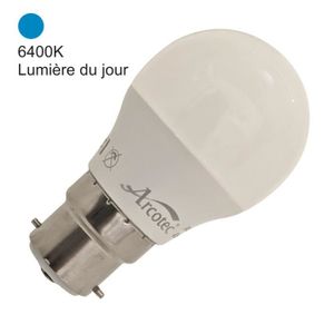 AMPOULE - LED Ampoule LED B22 sphérique 4,9W 470Lm 6400K - garan