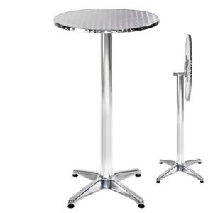 MANGE-DEBOUT Table de Bar en aluminium - Marque - Table ronde H