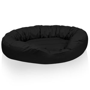 CORBEILLE - COUSSIN BedDog® lit pour chien SUNNY, coussin, panier pour chien, 13 couleurs au choix [XL env. 85x70cm, BLACK (noir)]