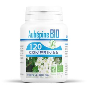 COMPLEMENTS ALIMENTAIRES - DETENTE Aubépine bio - 120 comprimés à 400 mg