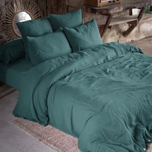 CelinaTex Harmony Parure de lit 200x220 cm Microfibre Housse de Couette Alina Rayures Bleu Turquoise 