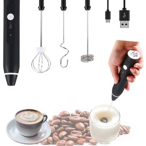 MOUSSEUR À LAIT électrique,USB Rechargeable Portable mini Mousseur a Cafe 3  Vite EUR 38,49 - PicClick FR