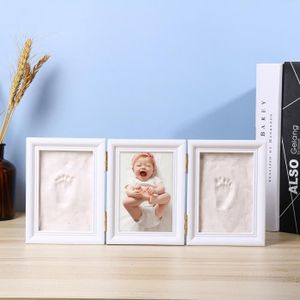 Nouveau kit de moulage pour bébé cadre de présentation blanc 30,5 x 30,5 cm