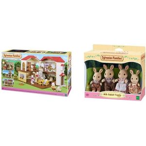 5015 Multicolore SYLVANIAN FAMILIES Rabbit Brother Set Fr/ère Lapin Chocolat//Toilettes