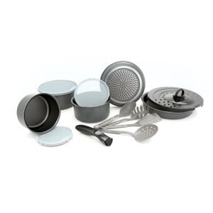 Backen 191199 Set de Casseroles Inox Gris 4 Pi/èces Tous Feux dont Induction