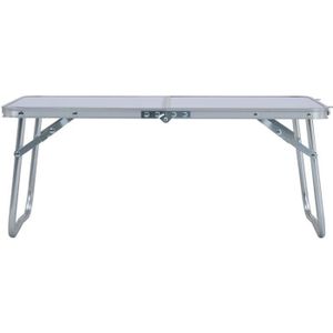 TABLE DE CAMPING Table pliable de camping Blanc Aluminium 60x40 cm 