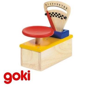 MARCHANDE Balance Jouet en bois - GOKI - 1 plateau - Marchande - Enfant 3 ans