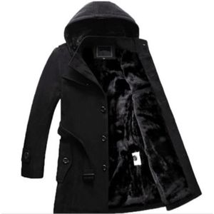 Manteau long de couleur unie de style britannique pour hommes Pardessus en  laine chaud à la mode Noir Noir - Cdiscount Prêt-à-Porter