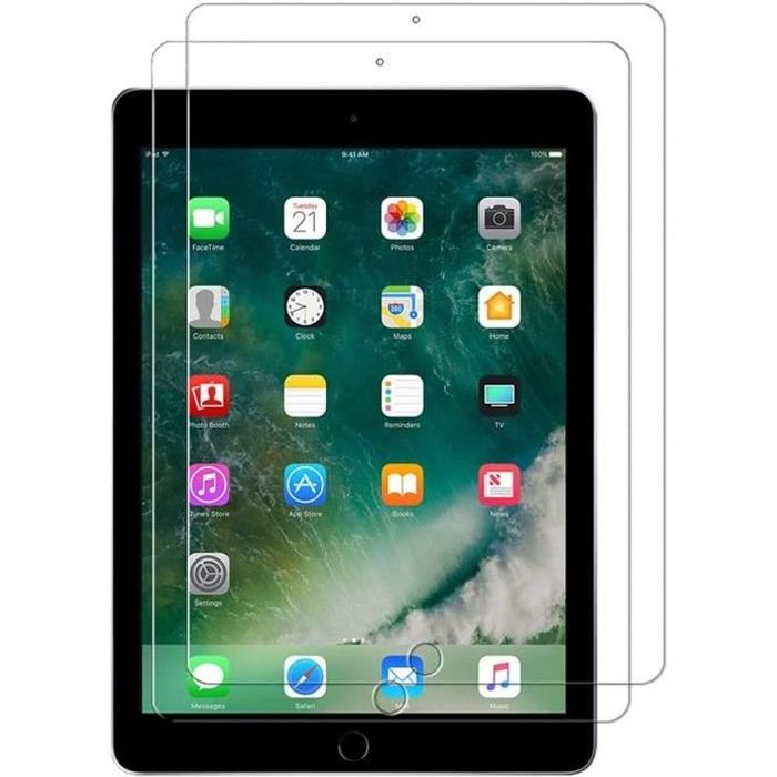 manlian Protection Écran Compatible Apple iPad 9/8/7 (10,2-Pouces,  2021/2020/2019, 9e/8e/7e Génération), （Lot de 2） Film de Protection en Verre  Trempé. : : Informatique