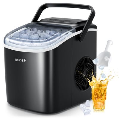 ecozy Machine à glaçons portable, 9 cubes prêts en 6 minutes, 11,8 kg