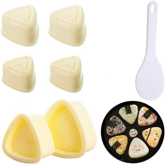 Moule à Billes De Riz 5 Rouleaux – Pour Sushi, Onigiri, Bento – Forme Carrée, Pratique Et Réutilisable