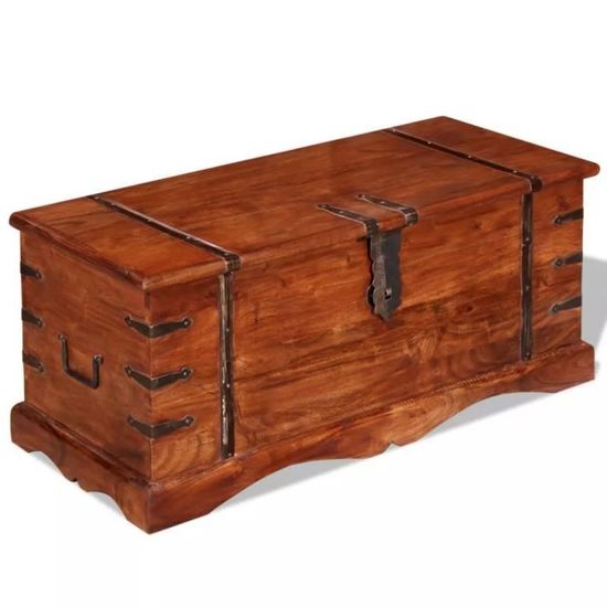 Boite De Rangement Coffre De Rangement Interieur En Bois Massif 90 X 40 X 40 Cm Marron Achat Vente Banc Soldes Sur Cdiscount Des Le 20 Janvier Cdiscount