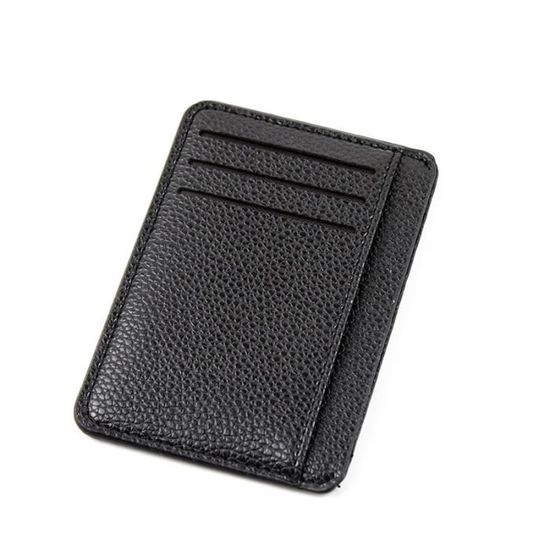 Porte-cartes En Cuir De Vachette Avec Protection RFID/NFC - 6 Compartiments, Idéal Carte D'identité Et Cartes De Crédit