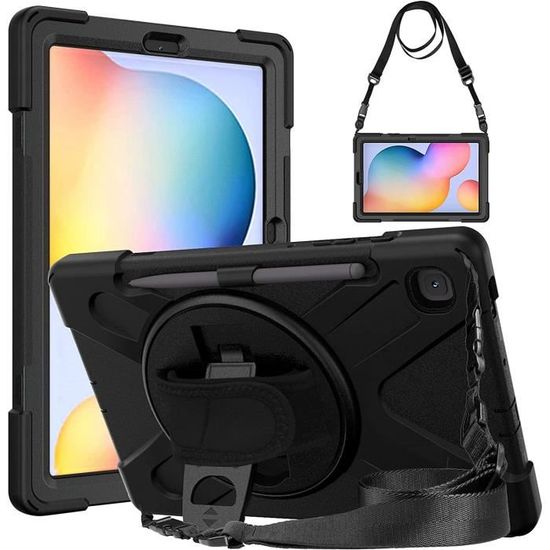 Vorhcaum For Galaxy Tab S6 Lite 10.4''2022/2020 Case Kids Girls Cute 3D Kawaii Cookie Bear Silicone Cover With 3D Bear Stand Shoulder Strap Case For - View #7