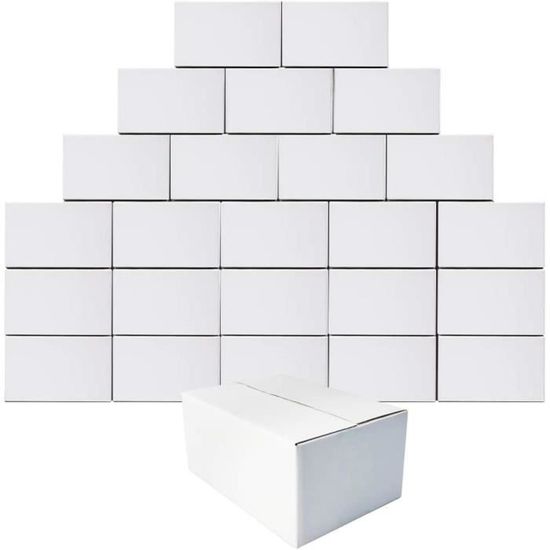 Boîtes En Carton 12,7 X 12,7 X 12,7 Cm – Lot De 10 Pour Envois, Cadeaux, Rangement