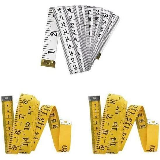 Lot De 2 Règles Flexibles De Couture - 30cm Et 60cm - Double échelle Métrique/impériale - Pour Patrons, Dessin Et Design