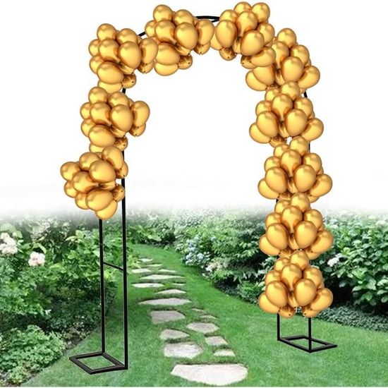 SEVSO Arche De Jardin En Métal Galvanisé – Arche Mariage, Rosiers & Plantes Grimpantes (Largeur 2,4 M X Hauteur 2,2 M)