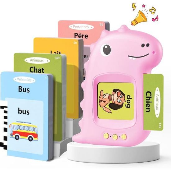 Cartes Flash Parlantes Topfree - 224 Mots - Jouet Éducatif 2-6 Ans - Bleu