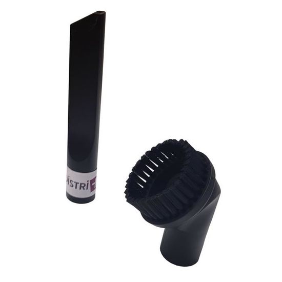 Lot 1 Suceur Long Plat, 1 Brosse Ronde, 1 Suceur Triangulaire, 1 Adaptateur Pour Aspirateur, Tubes