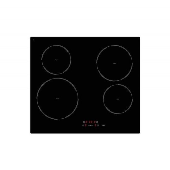 Frionor - Table vitrocéramique 4 zones à touches sensitives, noire.