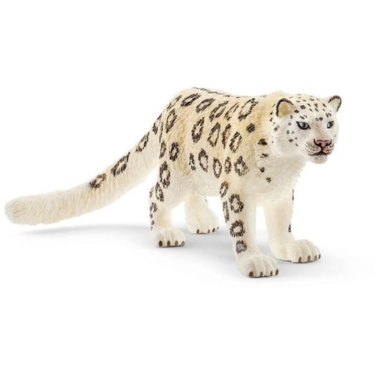 Figurine Léopard des neiges - SCHLEICH - Wild Life - Pour Enfant dès 3 ans - Blanc