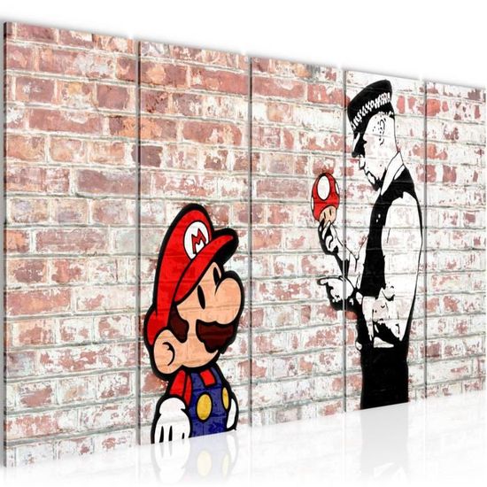 Images Sur Toile Banksy 80X60 Cm Nr 4167 Résumé Pret A Accrocher [u942