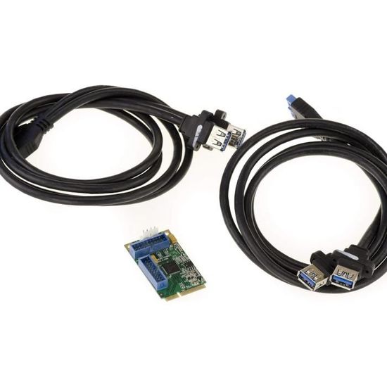 Carte Graphique MPCIe Silicon Motion SM750 – 2x VGA 1080p – Full Size