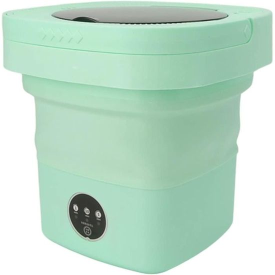 Mini Machine à Laver Portable Compacte – Lave-Linge USB Silencieux 1 Kg Ultrasons + Turbine Pour Voyages, Appartements Et Bébé (Bleu)