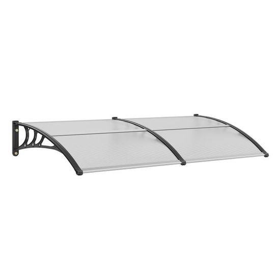 Auvent De Porte-Fenêtre GOPLUS 199x99cm - Protection Solaire UPF50+, Résistant Vent/Pluie, Support ABS - 11