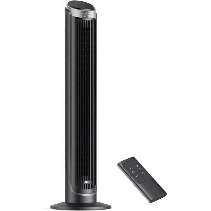 Ventilateur Tour Sans Pales Chauffant Et Rafraîchissant - 35W, Oscillation 80°, Télécommande, 101cm