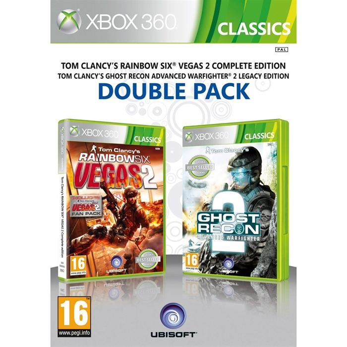 RAINBOW 6 VEGAS 2 + GHOST RECON AW 2 / XBOX 360