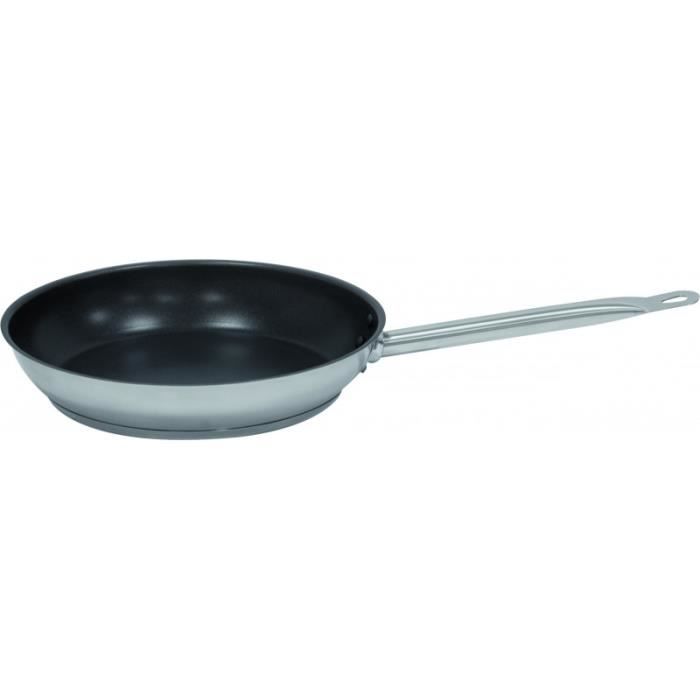 Poêle Antiadhésive Inox Téflon - Ø 240 à 320 mm - Stalgast - - 14244 0 cm