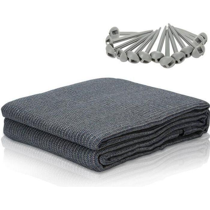 BMOT Auvent tapis étanche camping tapis tente sol extérieur tente bâche pique-nique couverture caravane 300x600CM