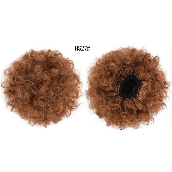 Synthétique Afro Kinky Curly Ponytail Extension Drawstring Ponytail perruque Puff E QYY90323713E