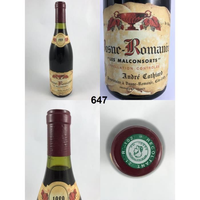 Vosne-Romanée - Les Malconsorts - Cathiard 1989, Vosne-Romanée, Rouge
