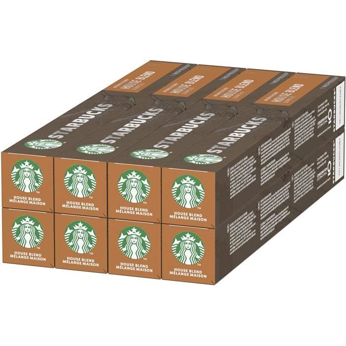 House Blend By Nespresso Medium Roast Coffee Capsules, 80 Capsules (8 x 10)