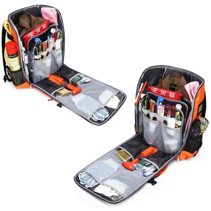 TROUSSE DE SECOURS Trousse de premiers soins portable en tissu Oxford étanche Sac à dos de premiers secours compac186