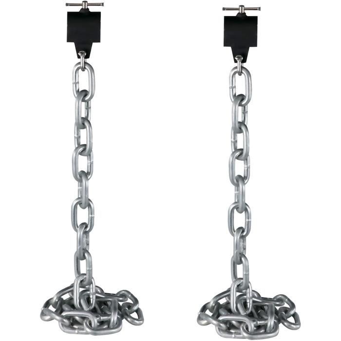 BANC DE MUSCULATION VEVOR Chaînes de Musculation Olympique, Lot de 2, Kit Chaines Lestées de Musculation Chrom&eacu237