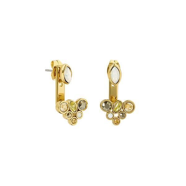 Boucles d'oreilles ADORE by SWAROVSKI Mixed Crystal Jacket, métal doré, cristaux de SWAROVSKI