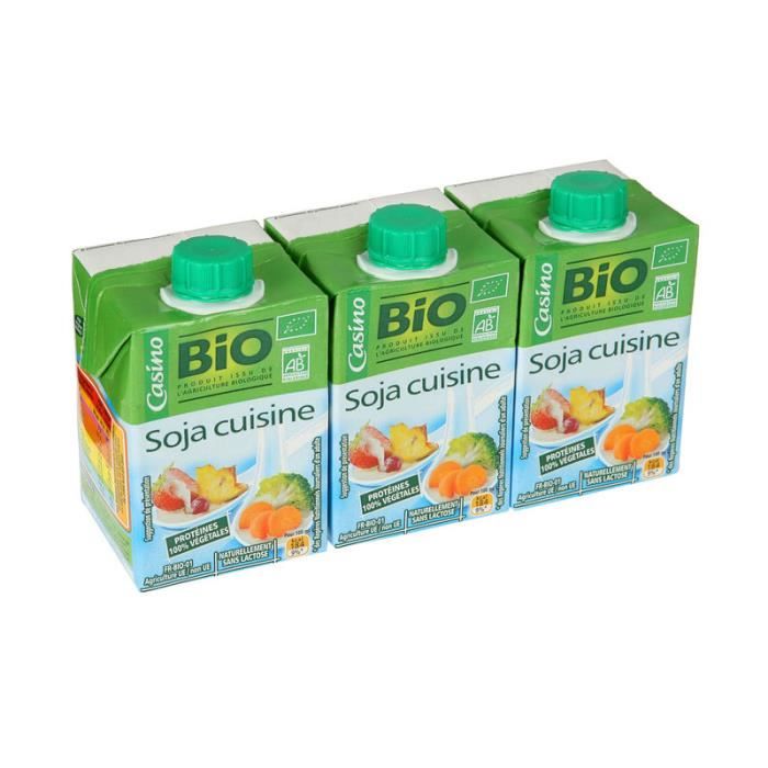 Soja cuisine bio 3x20 cl