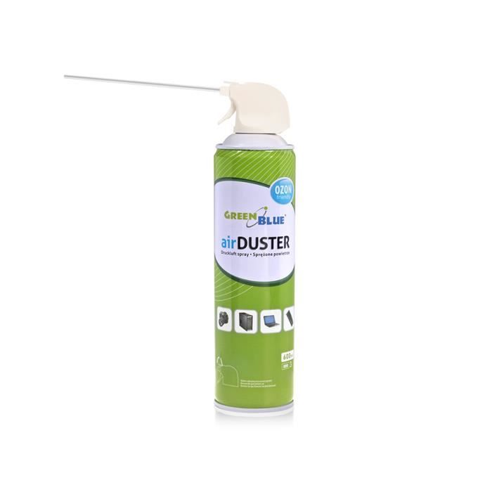 Air comprimé en spray GreenBlue pour nettoyage Aérosol dépoussiérant 600 ml GB600
