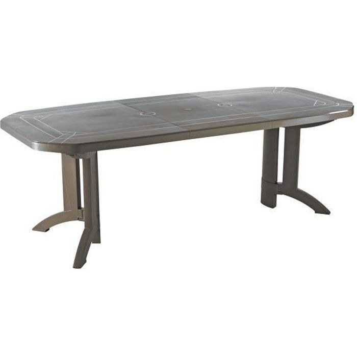 Table de jardin Vega 220 GROSFILLEX - Taupe