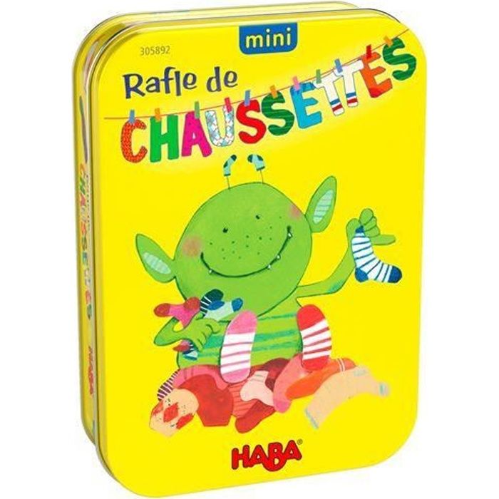 Jeu de société Haba Mini Rafle de chaussettes Multicolore
