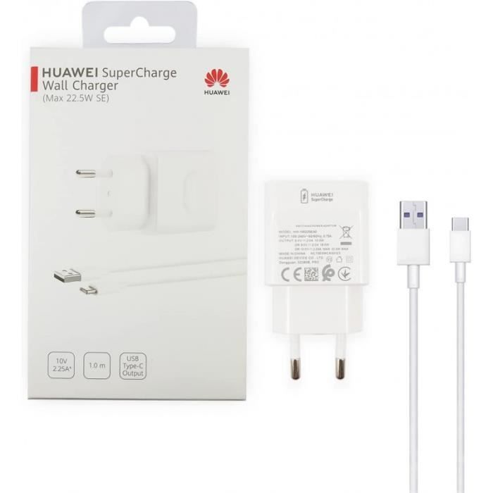 HUAWEI Supercharge Wall Charger CP404B Max Chargeur Mural 22,5 W