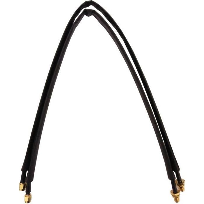 Adaptateur câble passe fenêtre 2 x 50cm noir SMA femelle vers SMA mâle pour antenne externe et routeur 4G LTE Huawei B525
