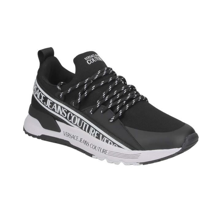 Basket Versace Jeans Couture Dynamic Dis. SA3 en textile noir.-39