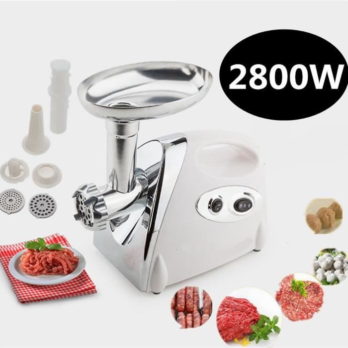 hachoirs à viande électriques 2800w hachoir électrique puissant en acier inoxydable