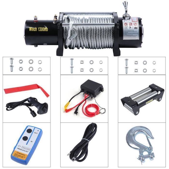 Treuil électrique 12 V 5909 kg
