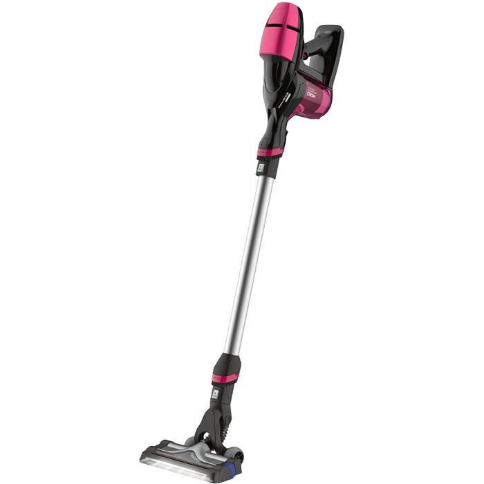 aspirateur balai sans fil de 0,40L Multifonction x-Pert Essential 260 Autonomie jusqu'à 25 minutes rose Fuchsia noir