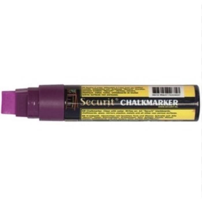 Gros marqueur toutes surfaces Securit Chalkmarker marker craie liquide Chalk - style posca - 15mm VIOLET PURPLE Tag Graffiti art
